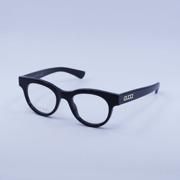 Gucci GG1792O 001 Eyeglasses Shiny Black 46mm Square Frame - Picture 1 of 10